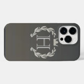 Laurierkrans Monogram iPhone Hoesje (Achterkant horizontaal)