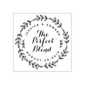 Laurierkrans The Perfect Blend Trouwgeschenk Rubberstempel (Afrduk)