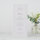 Laurierkranslijstframe Klassieke formele trouwdag Menu (Staand voorkant)