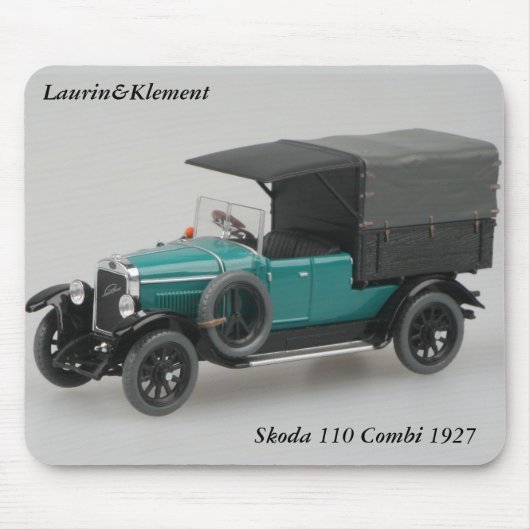 Laurin&Klement Skoda 110 Combi 1927 Mousepad Muismat (Voorkant)