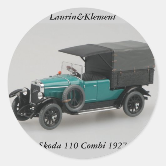 Laurin&Klement Skoda 110 Combi 1927 Sticker (Voorkant)