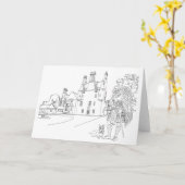 Lauriston Castle, Aberdeenshire, Schotland Kaart (Gele Bloem)