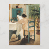 Laurits Andersen Ring bij Ontbijt Schilderij Art P Briefkaart (Voorkant)