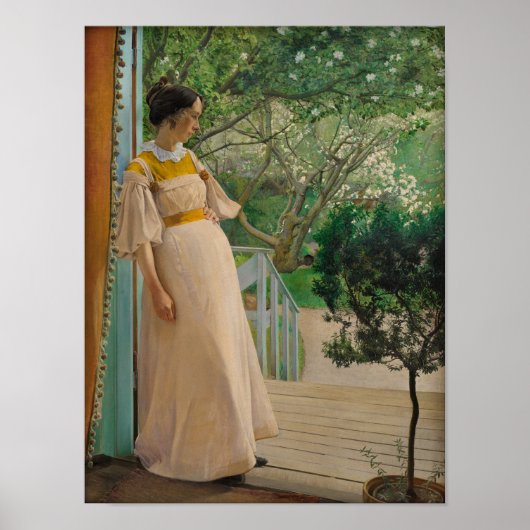 Laurits Andersen Ring in de tuin CC0495 Poster (Voorkant)
