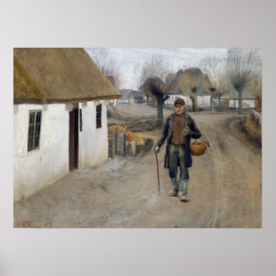 Laurits Andersen Ring Road door een dorp Poster