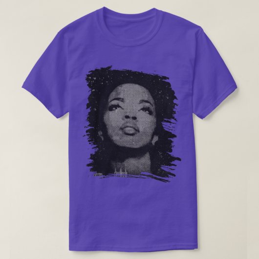 Lauryn hill Retro Poster T-shirt (Design voorkant)