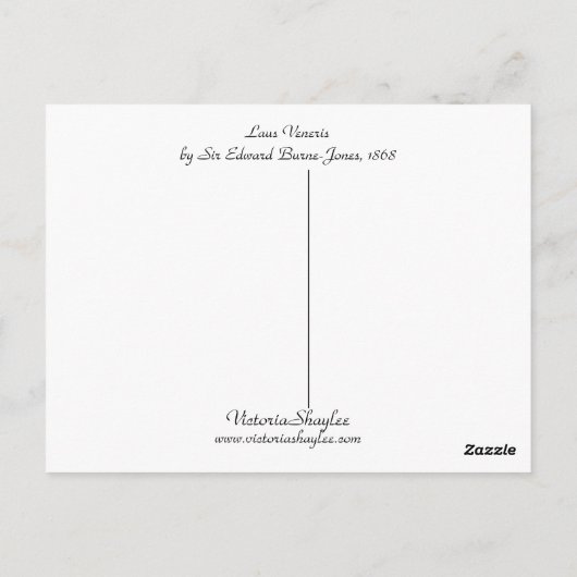 Laus Veneris Briefkaart (Achterkant)