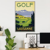 Lausanne Golf Poster (Thuiskantoor)