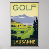 Lausanne Golf Poster (Voorkant)