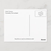 Lausanne-Lake Genève Briefkaart (Achterkant)