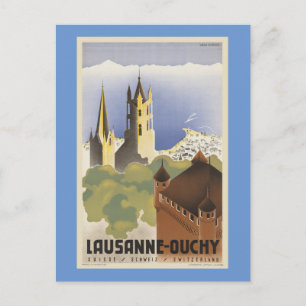 Lausanne Ouchy Zwitserland  Europa Briefkaart
