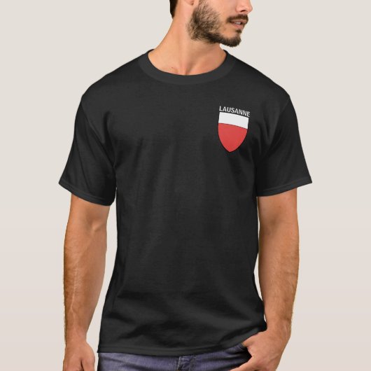 Lausanne wapen, ZWITSELANd T-shirt (Voorkant)
