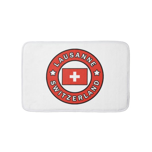 Lausanne Zwitserland Badmat (Voorkant)