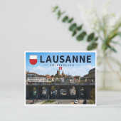 Lausanne - Zwitserland Briefkaart (Staand voorkant)