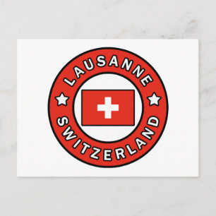Lausanne Zwitserland Briefkaart