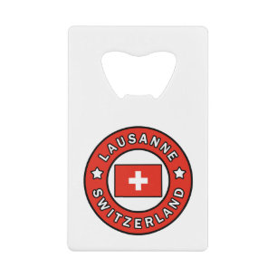 Lausanne Zwitserland Creditkaart Flessenopener