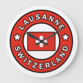 Lausanne Zwitserland Grote Klok (Voorkant)