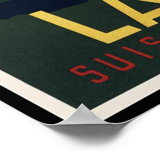 Lausanne Zwitserland Poster (Hoek)