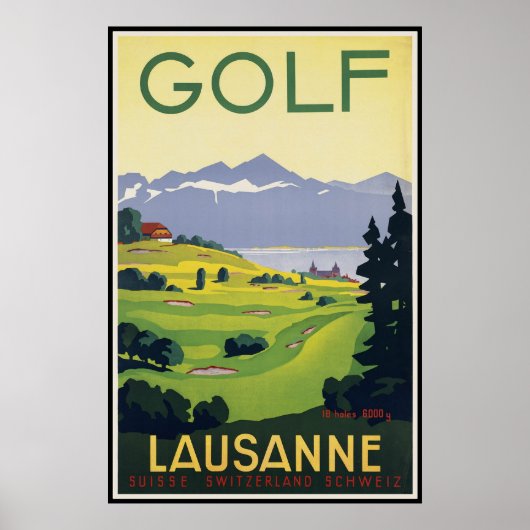 Lausanne Zwitserland Poster (Voorkant)