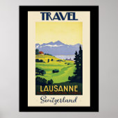 Lausanne, Zwitserland reisposter Poster (Voorkant)