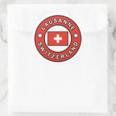 Lausanne Zwitserland Ronde Sticker (Tas)