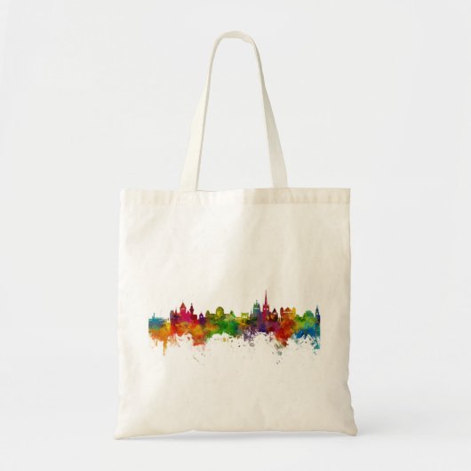 Lausanne Zwitserland Skyline Tote Bag (Voorkant)