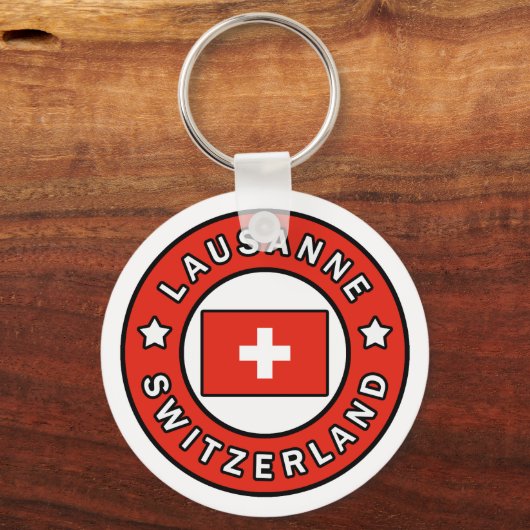 Lausanne Zwitserland Sleutelhanger (Voorkant)