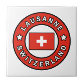 Lausanne Zwitserland Tegeltje (Voorkant)
