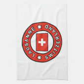 Lausanne Zwitserland Theedoek (Verticaal)