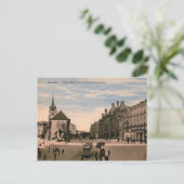 Lausanne, Zwitserland, Uitzicht, Vintage 1914 Briefkaart (Staand voorkant)