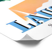 Lausanne Zwitserland vintage-Poster Poster (Hoek)