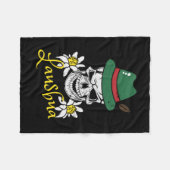 Lausbua Bavaria Skull Bavarian Costumes Fleece Deken (Voorkant (Horizontaal))