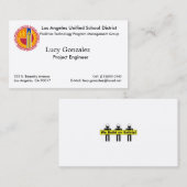 LAUSD Business Card Visitekaartje (Voorkant / Achterkant)