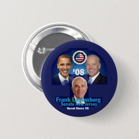 LAUTENBERG NJ Button (Voorkant /achterkant)
