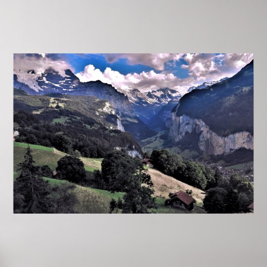 Lauterbrannen Valley Poster (Voorkant)