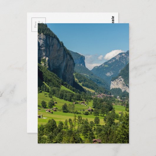 Lauterbrunnen - Bernese Alps - Zwitserland Briefkaart (Voorkant / Achterkant)