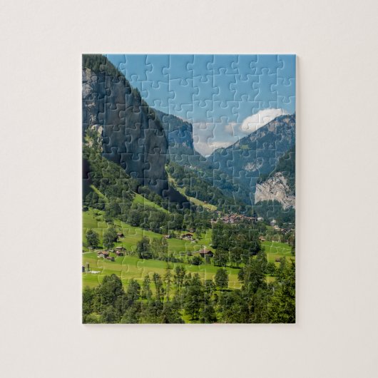 Lauterbrunnen - Bernese Alps - Zwitserland Legpuzzel (Verticaal)