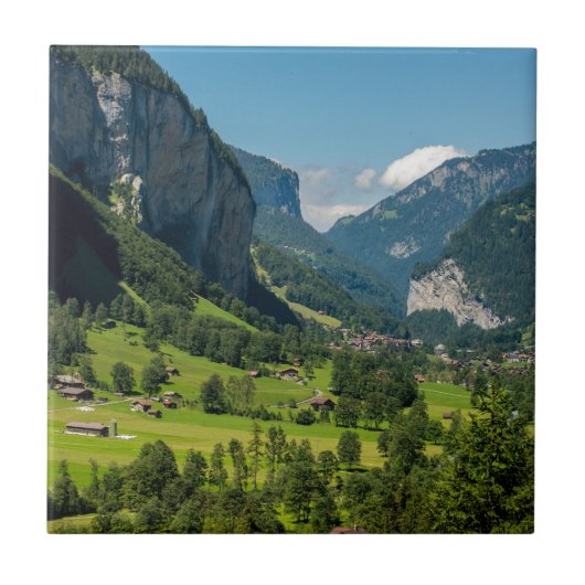 Lauterbrunnen - Bernese Alps - Zwitserland Tegeltje (Voorkant)