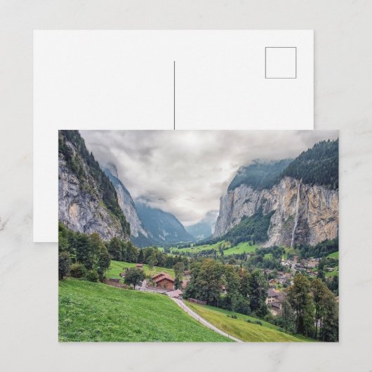 Lauterbrunnen Briefkaart (Voorkant / Achterkant)