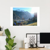 Lauterbrunnen Fog Poster (Thuiskantoor)