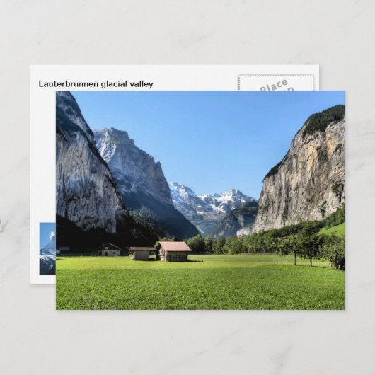 Lauterbrunnen glacial valley briefkaart (Voorkant / Achterkant)