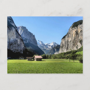 Lauterbrunnen glacial valley briefkaart