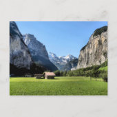 Lauterbrunnen glacial valley briefkaart (Voorkant)