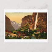 Lauterbrunnen Staubbach Waterfall Zwitserland Briefkaart (Voorkant)