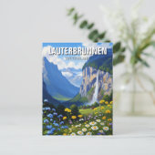 Lauterbrunnen Switzerland Travel Briefkaart (Staand voorkant)