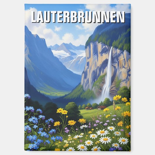 Lauterbrunnen Switzerland Travel Magneet (Voorkant)