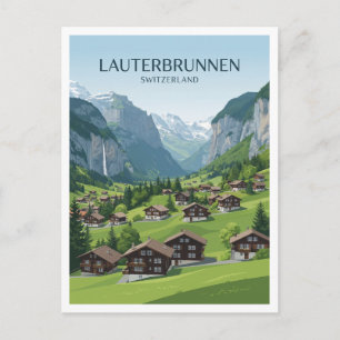 Lauterbrunnen-vallei Zwitserland Reis Cadeau Briefkaart