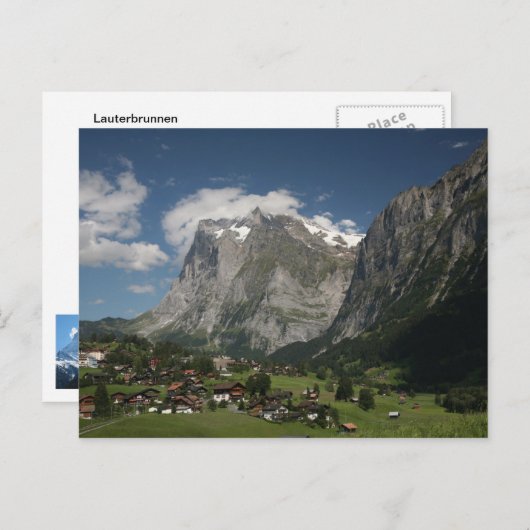 Lauterbrunnen valley briefkaart (Voorkant / Achterkant)