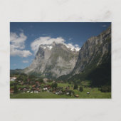 Lauterbrunnen valley briefkaart (Voorkant)