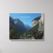 Lauterbrunnen Valley Canvas Muurprint (Voorkant)